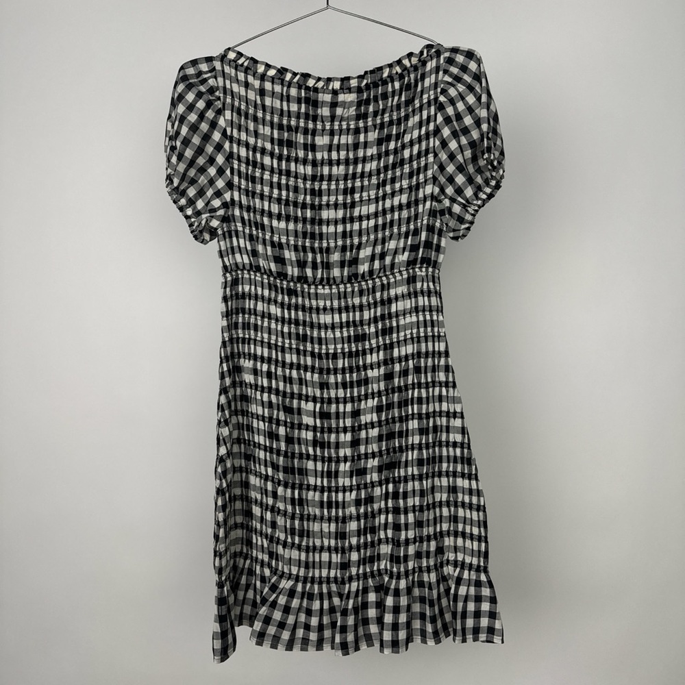 Doen Rizzo Black and White Gingham Mini Dress - Picture 4 of 4